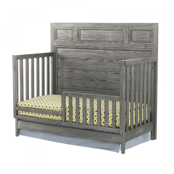 Foundry Flat Top Convertible Crib | Brushed Pewter - Image 2