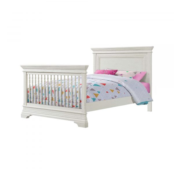Olivia Flat Top Convertible Crib | Brushed White - Image 3