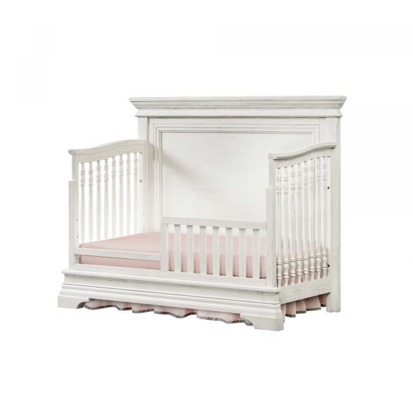 Olivia Flat Top Convertible Crib | Brushed White - Image 2