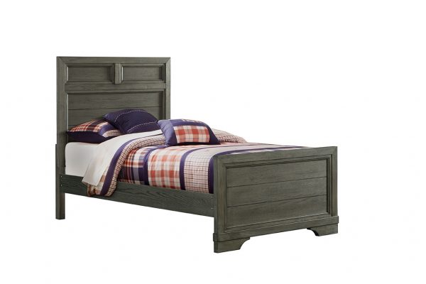 Foundry Twin Bed | Brushed Pewter - Image 2
