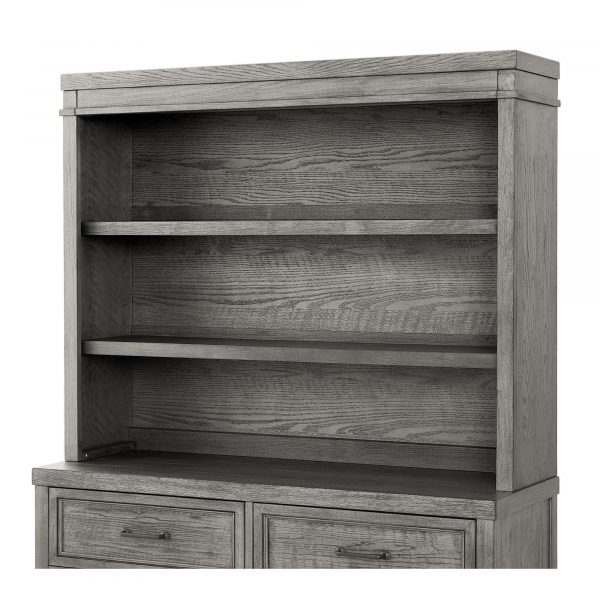 Foundry Hutch/Bookcase | Brushed Pewter - Image 2