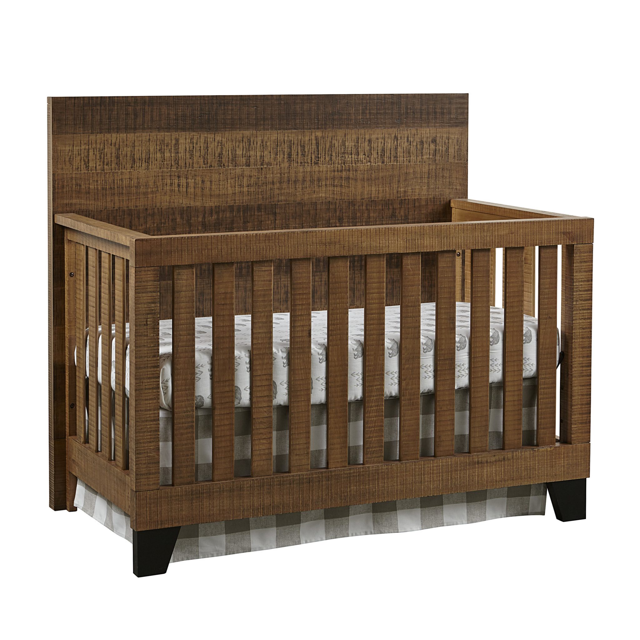 Urban Rustic Convertible Crib Brushed Wheat WestWoodBaby