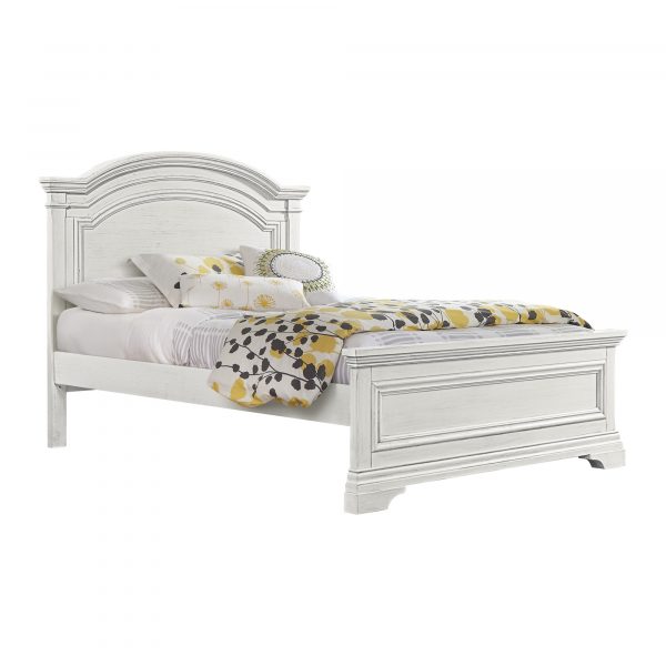 Olivia Full Bed | Brushed White - Image 2