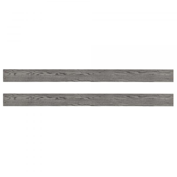 Foundry Full Bed Rails | Brushed Pewter