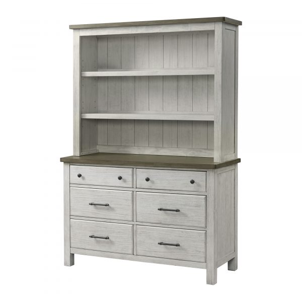 Timber Ridge Hutch/Bookcase | Weathered Washed Sierra - Image 3
