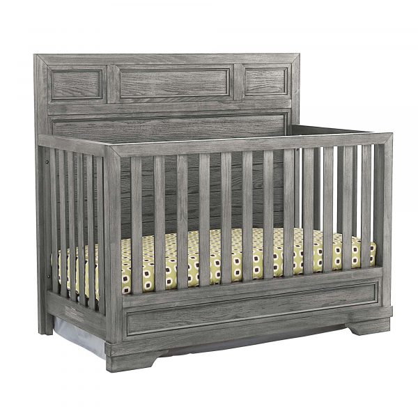 Foundry Flat Top Convertible Crib | Brushed Pewter