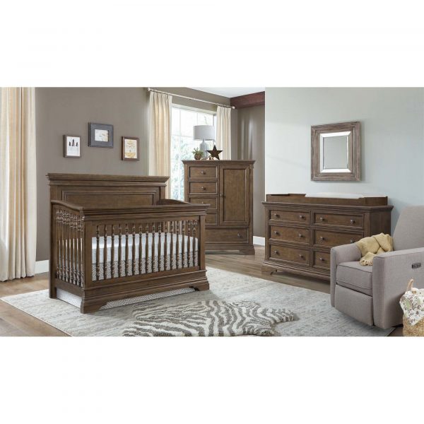 Olivia Flat Top Convertible Crib | Rosewood - Image 7