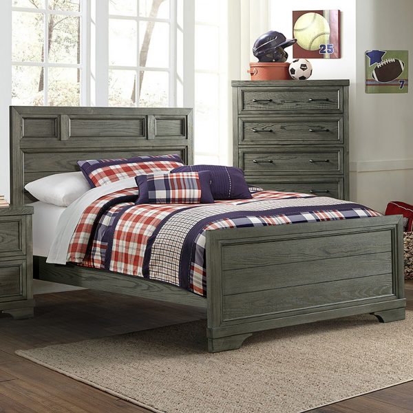 Foundry Full Bed | Brushed Pewter