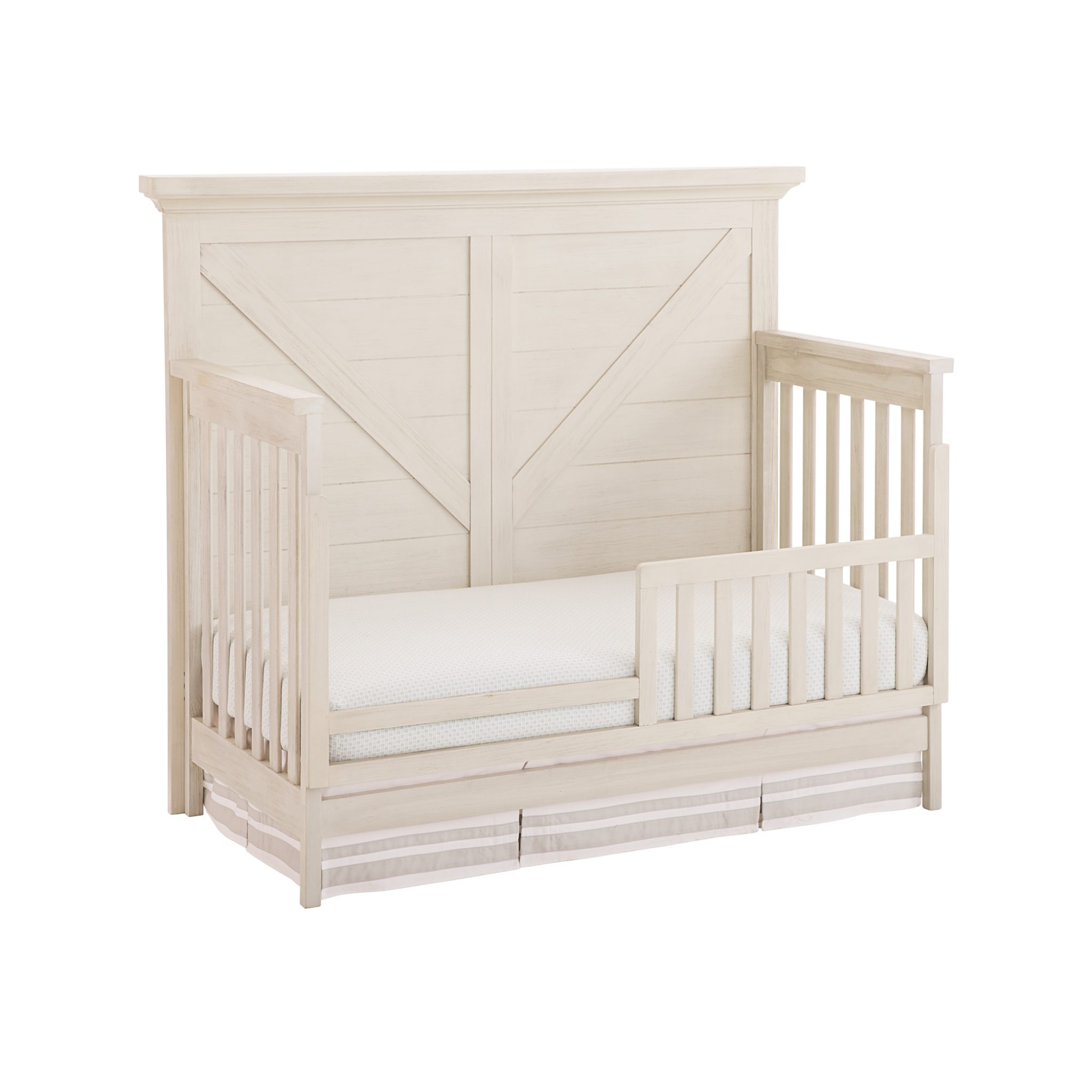 Westfield Convertible Crib Brushed White WestWoodBaby