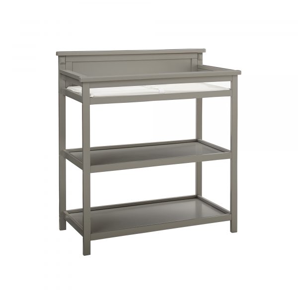 Emery Changer Shelves with Pad | Gray