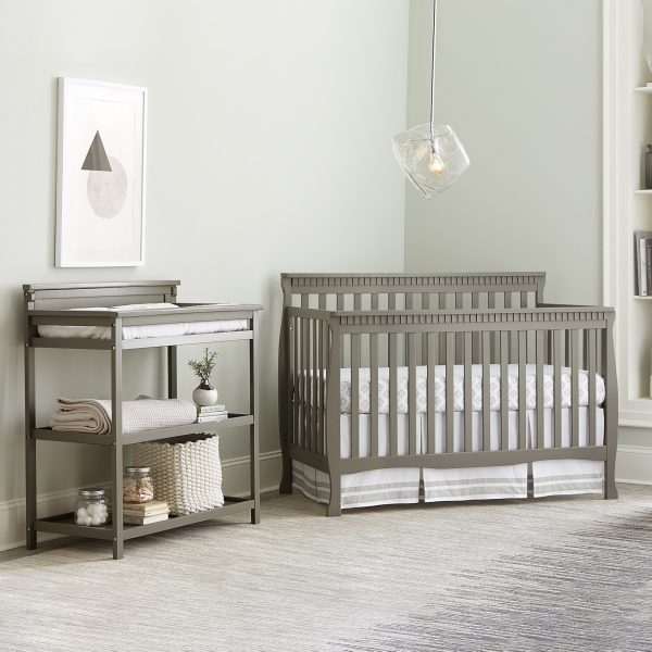 Emery Convertible Slat Crib | Gray - Image 5