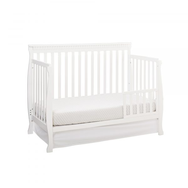 Emery Convertible Slat Crib Toddler Rail | White - Image 2