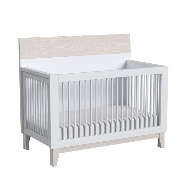 Rowan Convertible Crib  Toddler Rail | Ash Linen - Image 3