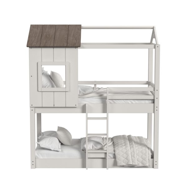 Lodge Complete Loft Bunk Bed | Cookies & Cream - Image 4