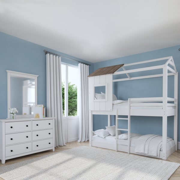 Lodge Mirror | Cream - Image 2