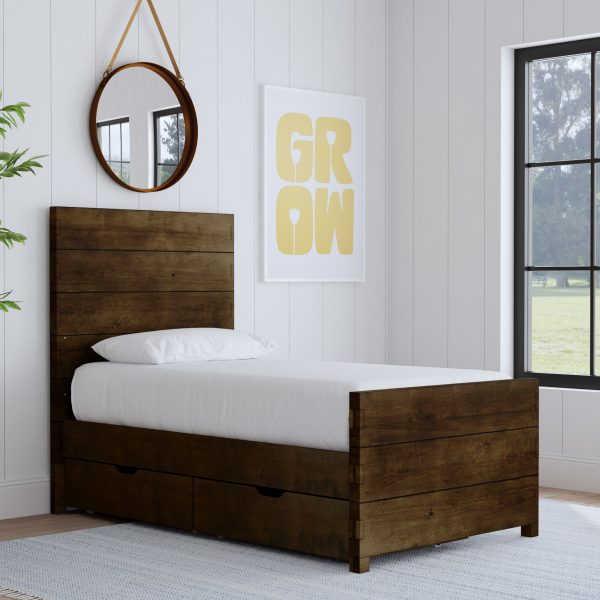 Dovetail Twin Bed | Graphite