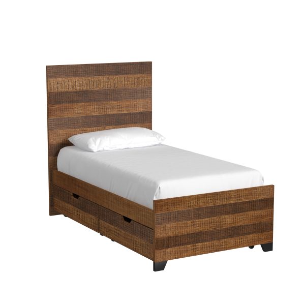 Urban Rustic Twin Bed | Brushed Wheat - Image 2