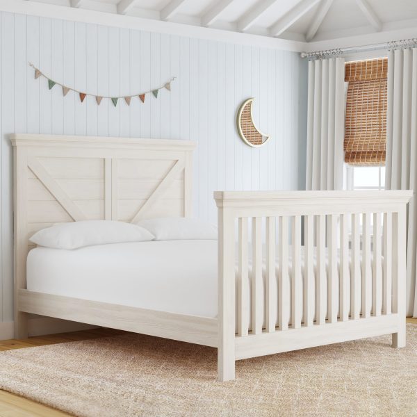 Westfield Full Bed | Brushed White