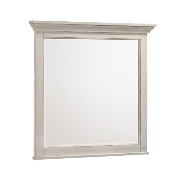 San Mateo Youth Mirror | Rustic White