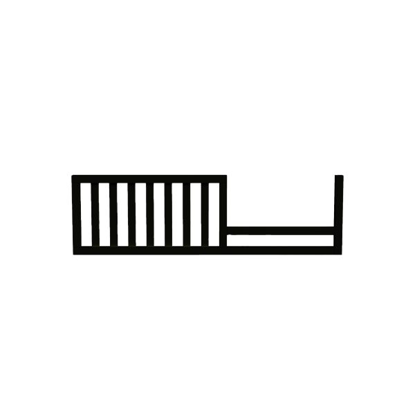 Harper Toddler Rail | Black - Image 2