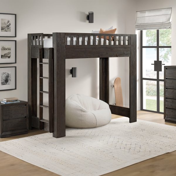 Bello Twin Loft Bed | Cocoa - Image 2