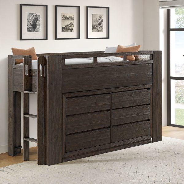 Bello Twin Low Loft Bed | Cocoa - Image 2