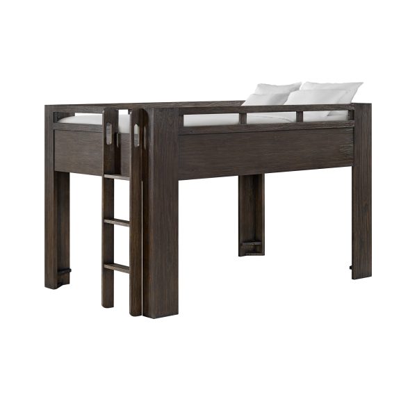 Bello Full Low Loft Bed | Cocoa