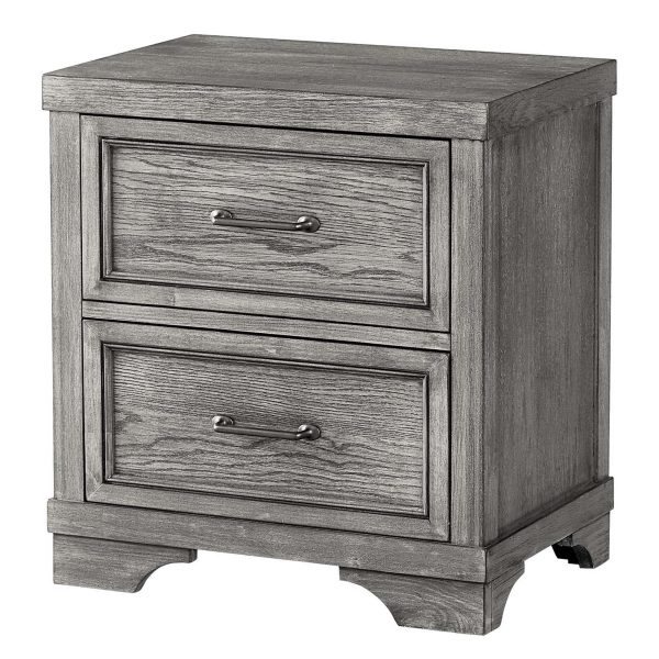 Foundry Nightstand  | Brushed Pewter