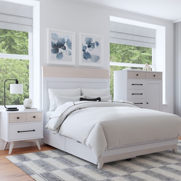 Rowan Full Bed | Ash Linen