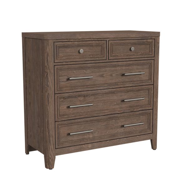 Carlson 5 Drawer Chest | Harvest Brown