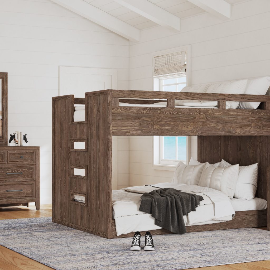Carlson Full over Full Bunk Bed | Harvest Brown - Image 5