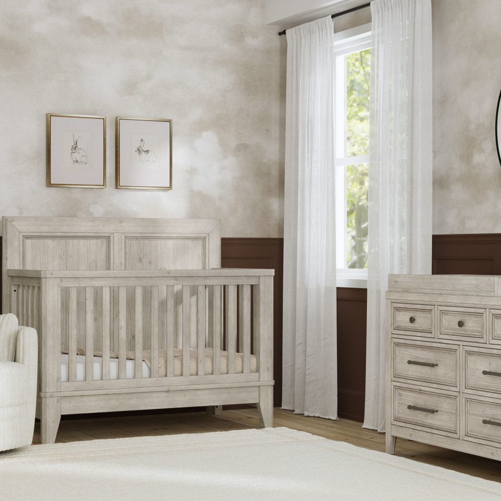 Carlson Convertible Crib | Washed Linen - Image 4