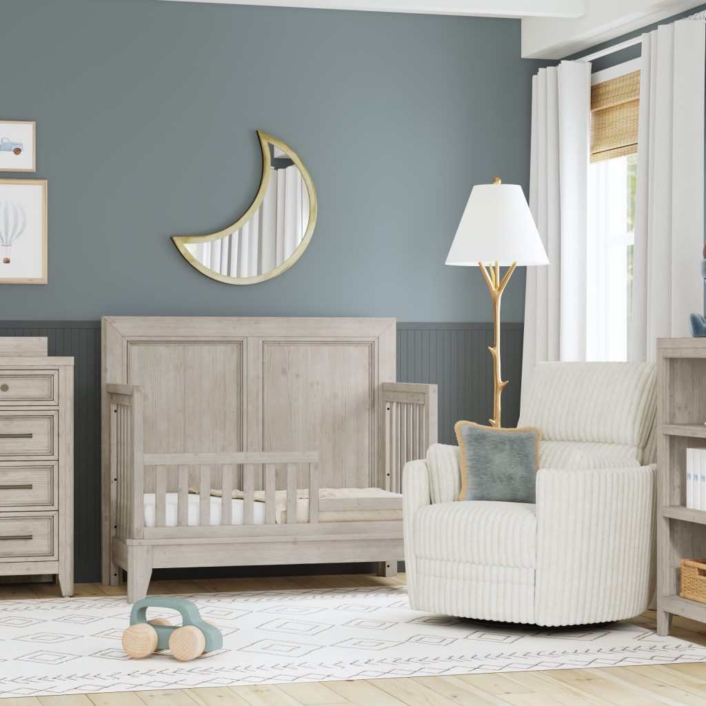 Carlson Convertible Crib | Washed Linen - Image 5