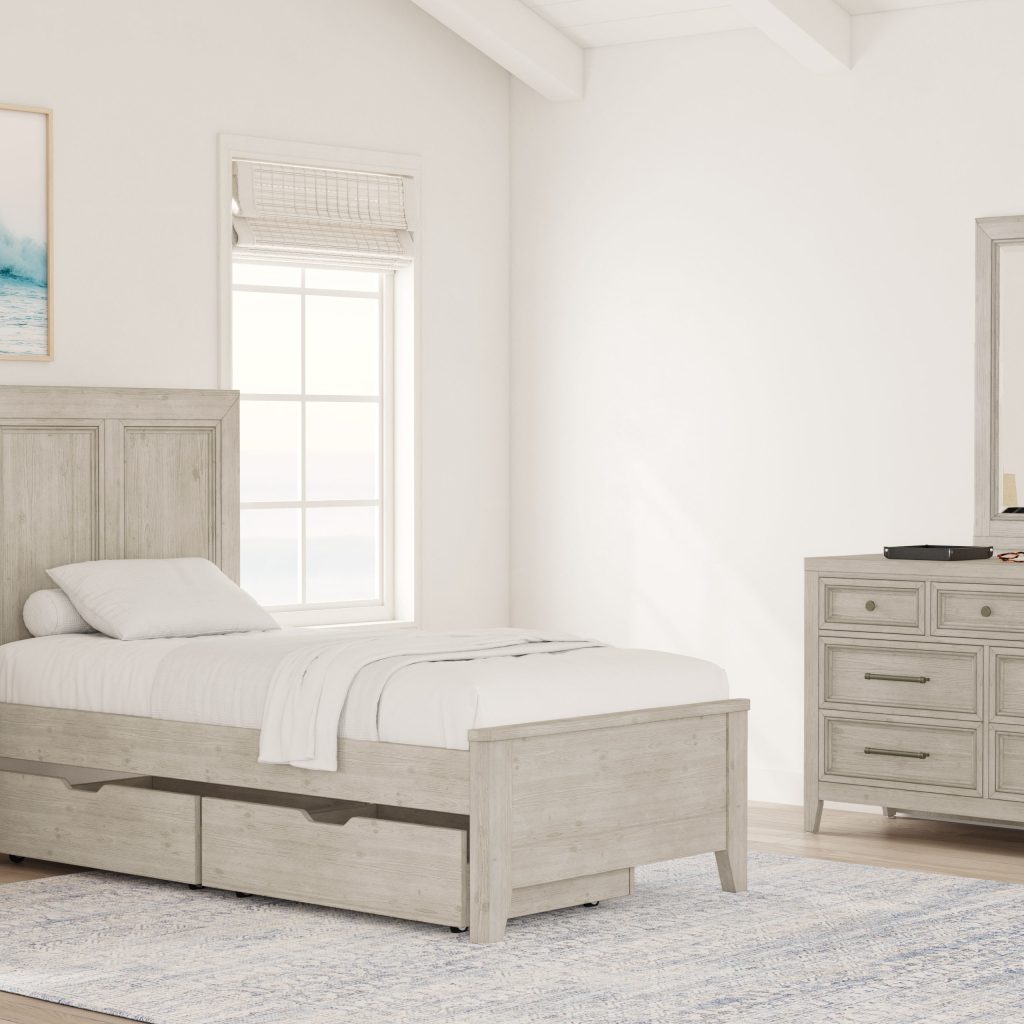 Carlson Twin Bed | Washed Linen - Image 5