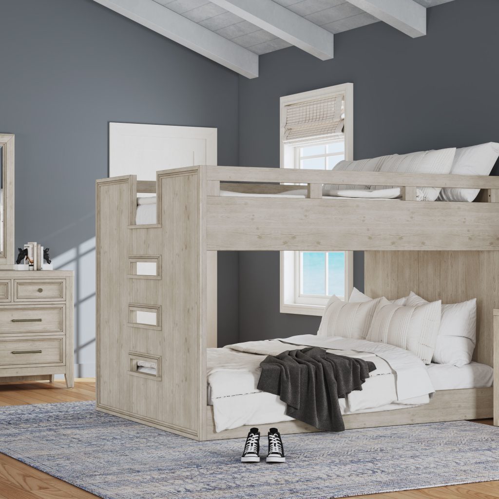 Carlson Full over Full Bunk Bed | Washed Linen - Image 5