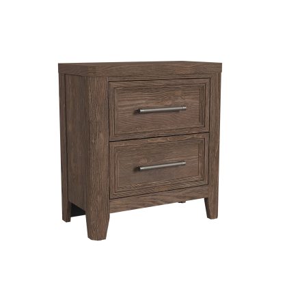 Carlson 2 Drawer Nightstand | Harvest Brown