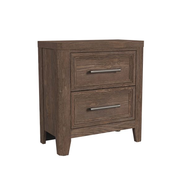 Carlson 2 Drawer Nightstand | Harvest Brown