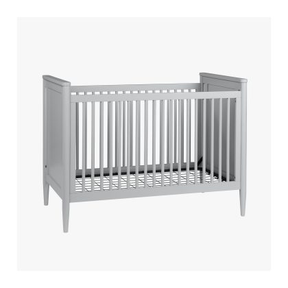 Modern Nursery Convertible Crib | Light Gray