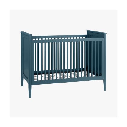 Modern Nursery Convertible Crib | Blue