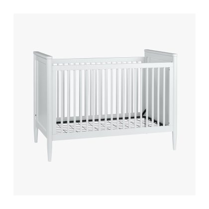 Modern Nursery Convertible Crib | White