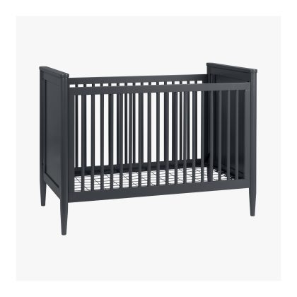 Modern Nursery Convertible Crib | Iron Ore