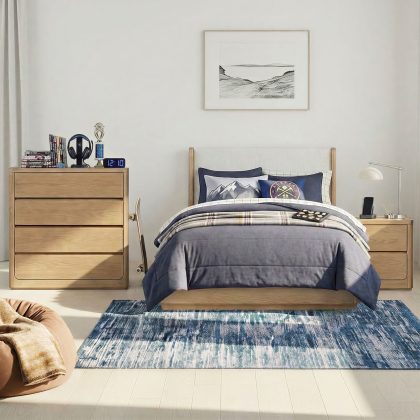 Modena Full Uph. Bed | Natural