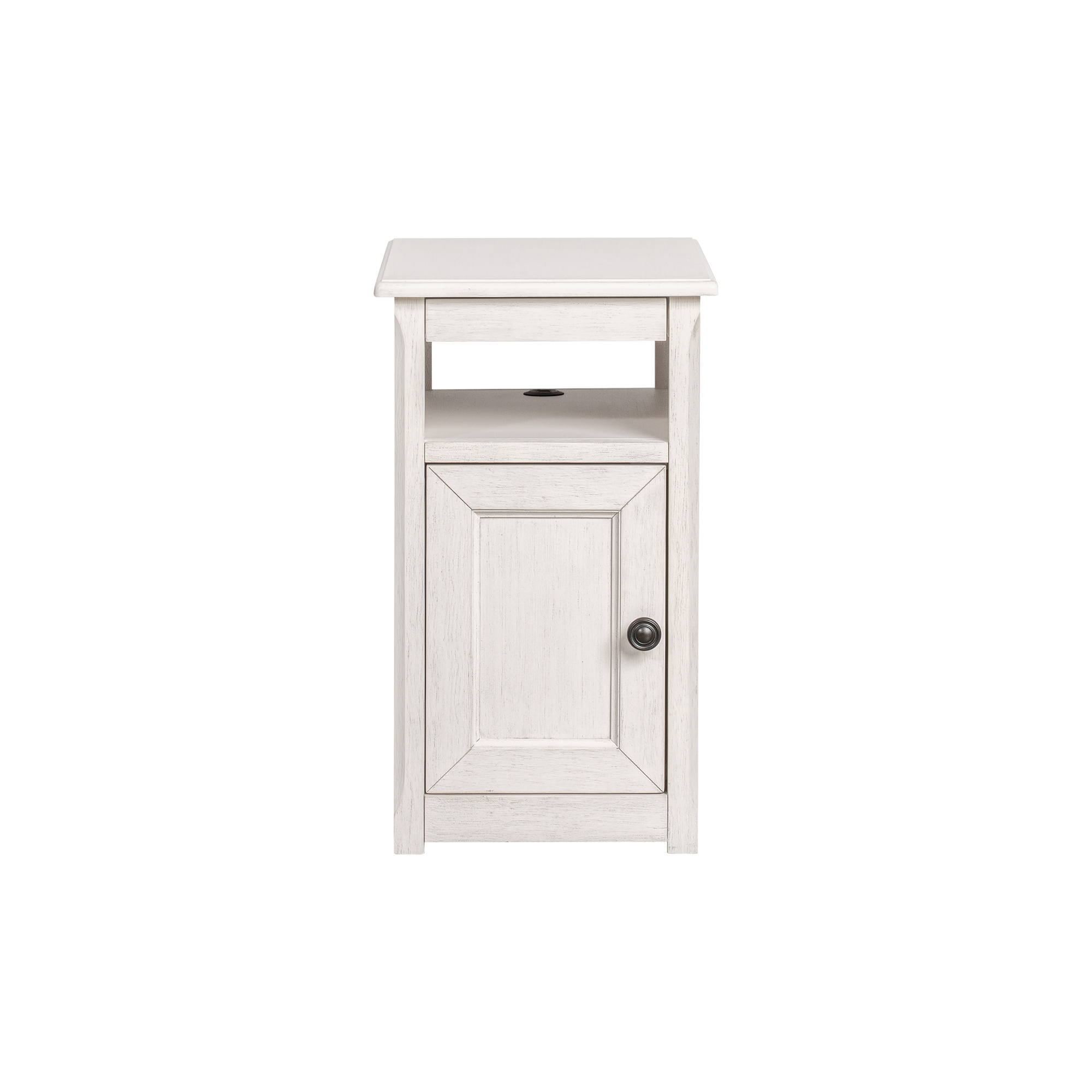 Olivia Chairside Table | Brushed White - Image 2