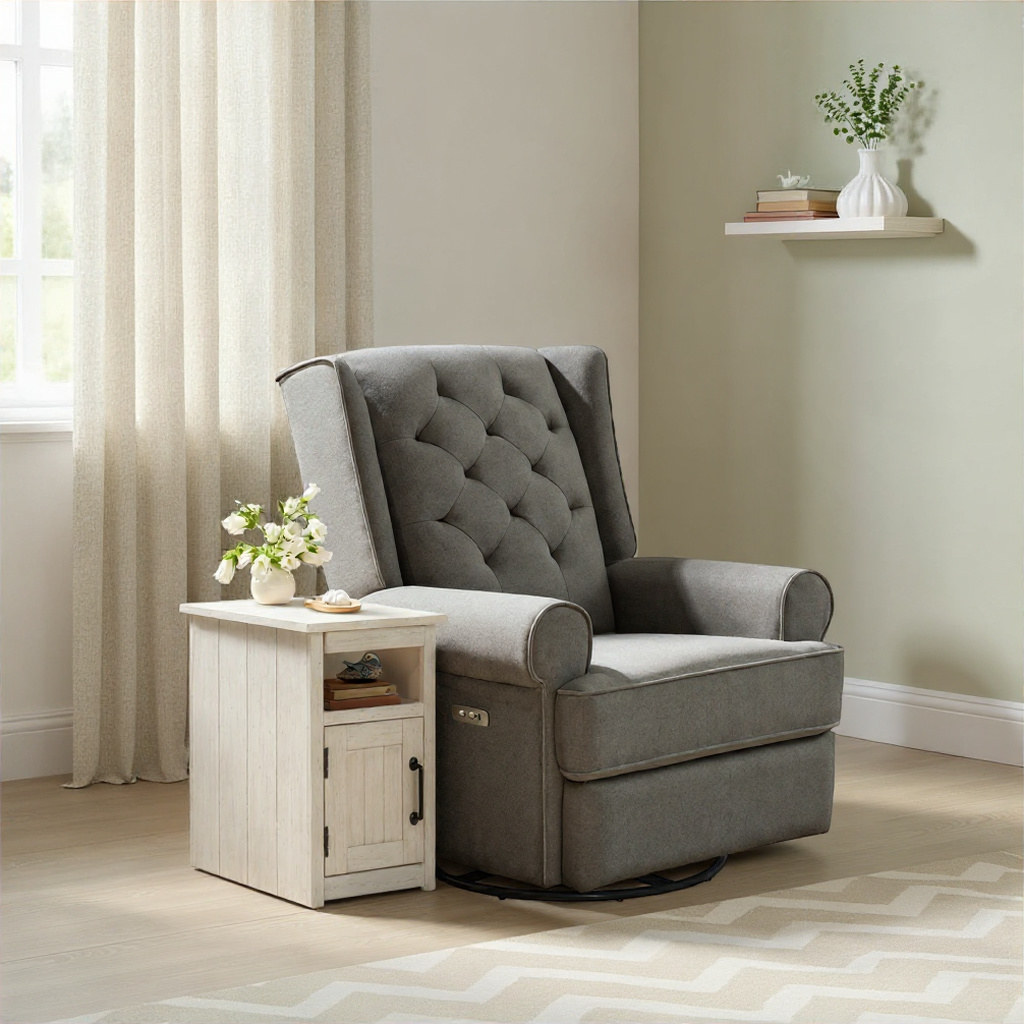 Westfield Chairside Table | Brushed White - Image 5