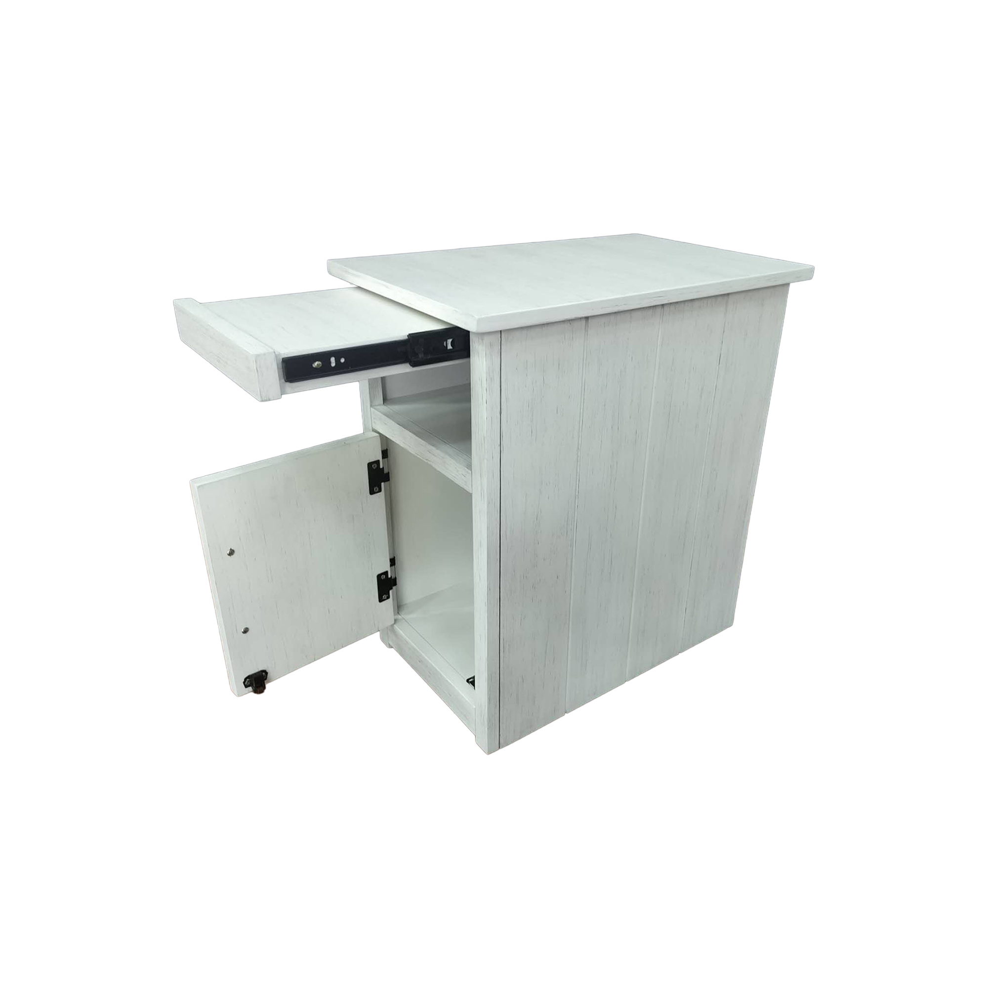 Westfield Chairside Table | Brushed White - Image 3