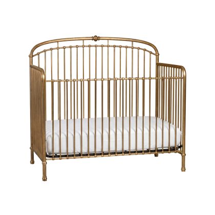 Olivia Convertible Metal Crib | Vintage Gold