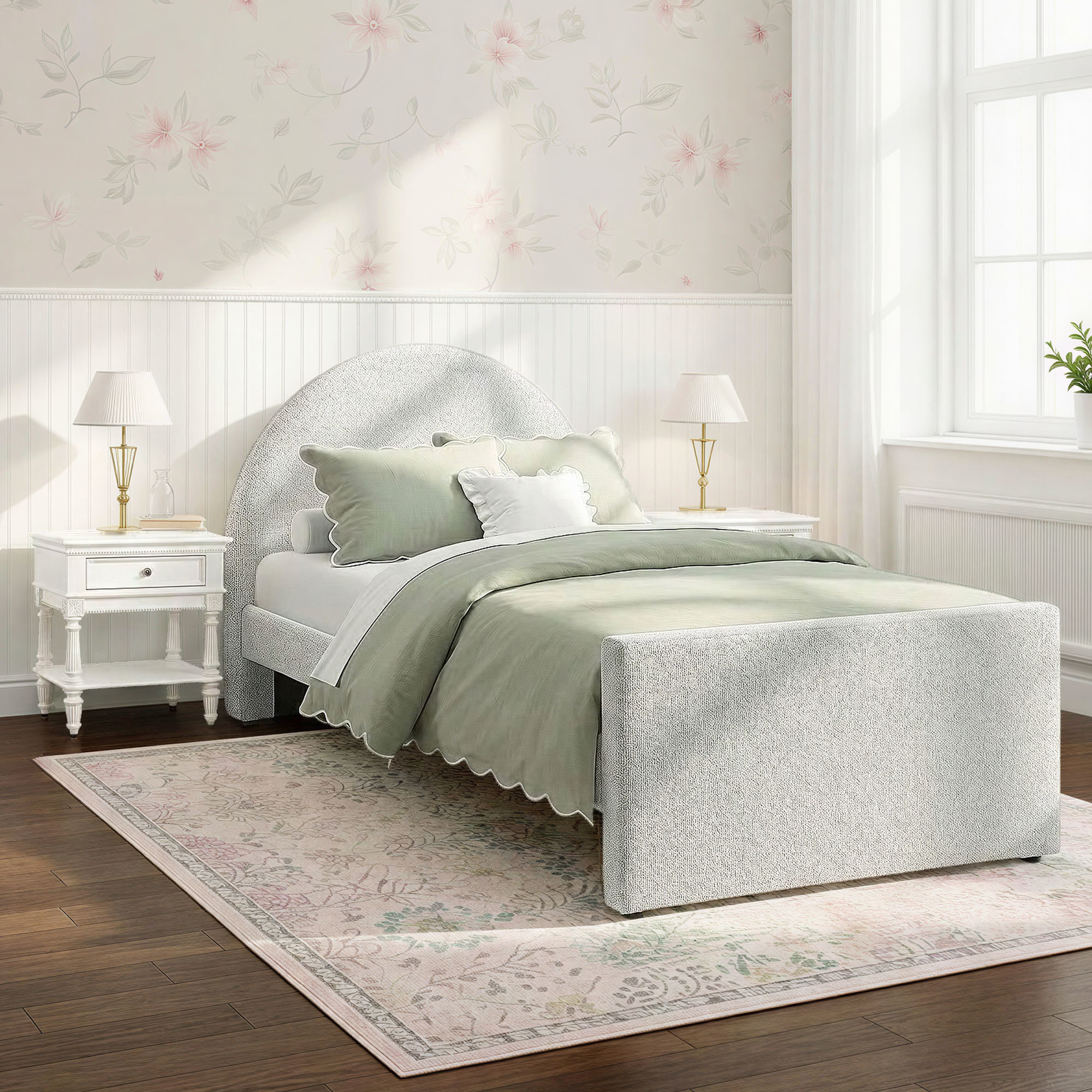 Norma Twin Upholstered Bed - Image 4