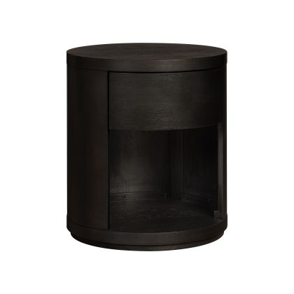 Modena Round Nightstand | Midnight Blue