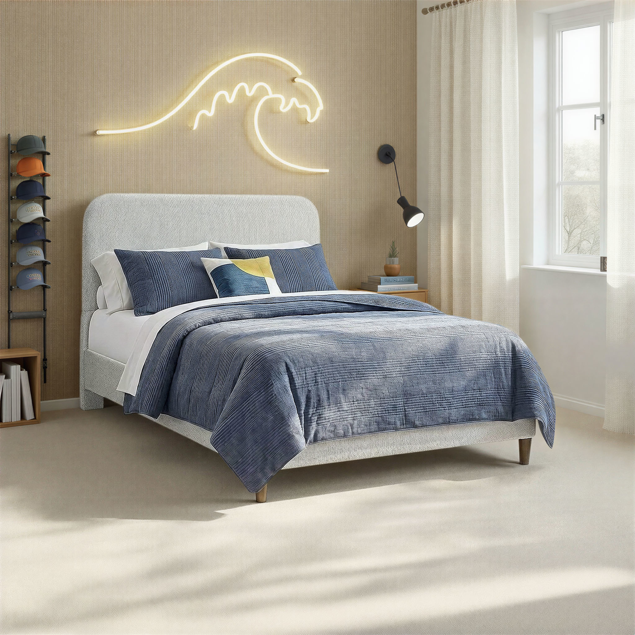 Sophie Full Upholstered Bed - Image 4
