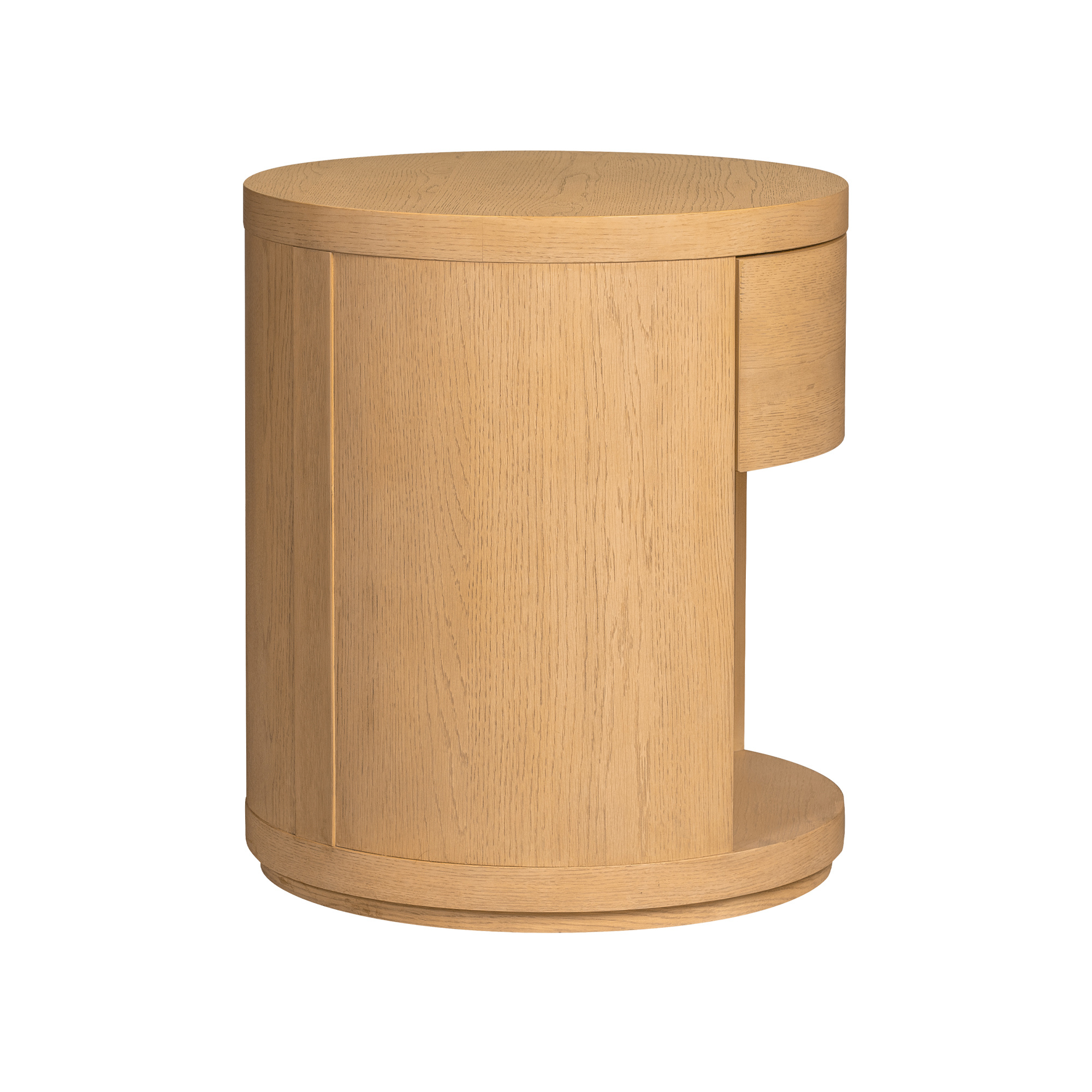 Modena Round Nightstand | Natural - Image 3